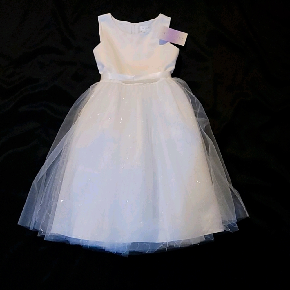Girls white Communion dress